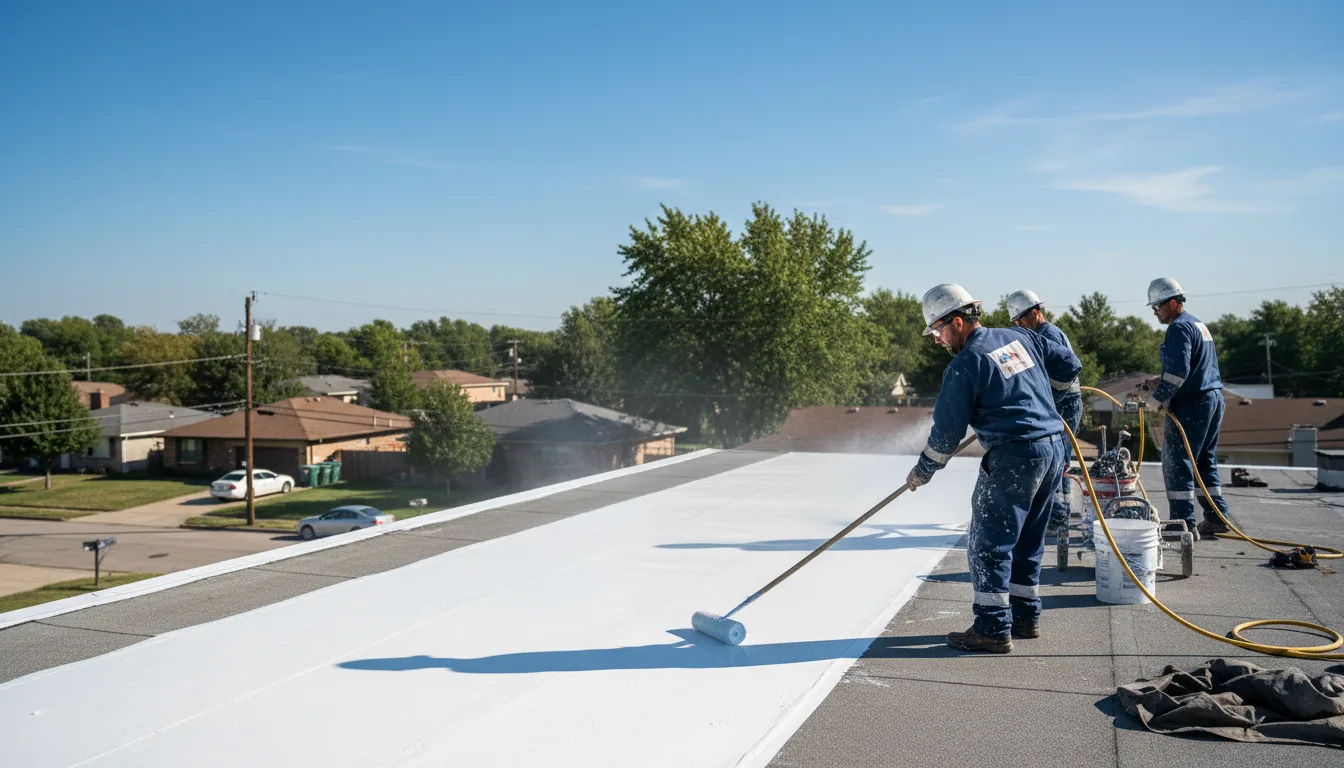Commercial roof coating in Folsom, CA near me